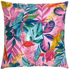 Polyester Complete Decoration Pillows Furn Psychedelic Jungle Uv Complete Decoration Pillows Pink, Green, Yellow