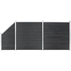 vidaXL WPC Fence Set 2 Square