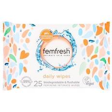 Intimate Hygiene & Menstrual Protections Femfresh Intimate Skin Care 25 Biodegradable & Flushable Feminine Intimate Wipes