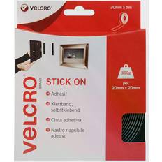 Stax VELCROÂ® Brand Stick On Tape 20mm 0.5m Black