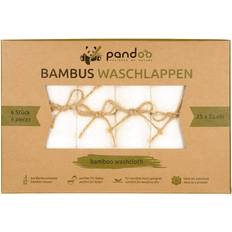 Pandoo Tvättlappar i bambu, 6 st Towel White