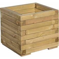 Bosmere Rowlinson Square Patio Planter 370 Natural Timber