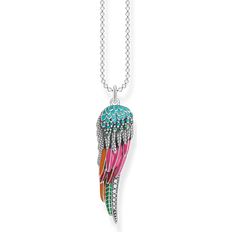 Thomas Sabo Parrot Wing Necklace - Silver/Multicolour