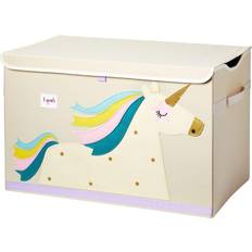 Beige Chests Kid's Room 3 Sprouts Unicorn Toy Chest