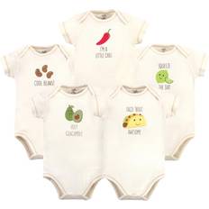 Touched By Nature 5-Pack Taco Organic Cotton Short Sleeve Bodysuits