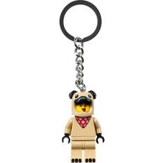 LEGO Stad fransk bulldog kille mini nyckelring nyckelring 854158