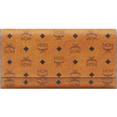 MCM Visetos Original Trifold Wallet - Cognac