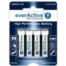 everActive Alkaliska batterier Pro Alkaline Lr6 Aa Blisterkort 4 st