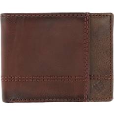 Columbia Leather RFID Slim Bifold Wallet with Exterior Pocket