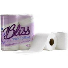 Cleaning Equipment & Cleaning Agents Bliss White Toilet Roll 3 Ply Pack