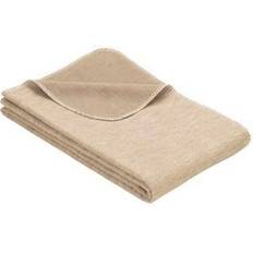 Ibena Wool Blanket Blanket Valance Sheet Beige (200x140cm)