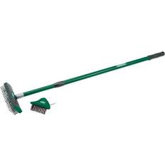 Green Garden Brushes & Brooms Draper Twin Head Telescopic Paving Brush Set