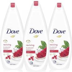 Dove Bath & Shower Products Dove Reviving Body Wash Natural Moisturiser Pomegranate & Hibiscus Tea, 3x720ml