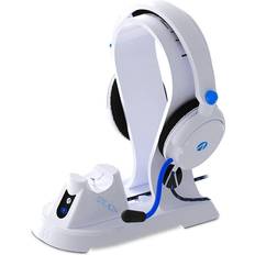 Sony ps5 headset Sony STEALTH SP-C160V PS5 Gaming Station - Gaming Headset, Headset Stand, Storage Base, Charging Dock, & USB-C Play & Charge Braided...