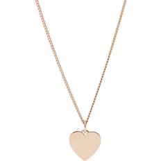 Fossil Lane Heart Necklace - Rose Gold