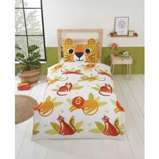 White Bed Set MCU Wild Cat Bed Set 53.1x78.7"