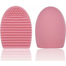 Envie Silicone Egg Sponge Scrubber Make-Up Brush Cleaner Pink