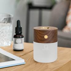 Gingko Smart Diffuser Lamp Walnut