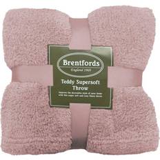 Brentfords Teddy Fleece Blankets Blue, Grey, Beige, Brown, White, Black, Yellow, Silver, Pink (200x150cm)