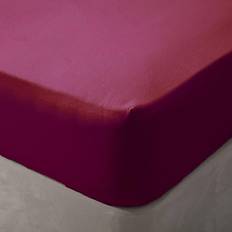 Red Bed Sheets Belledorm Single, Red Brushed Bed Sheet Red