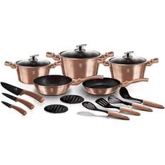 Berlinger Haus Rose Gold 17 Pcs Set Cookware Set with lid