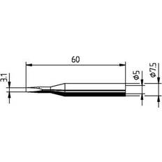 Ersa 1 Chisel Soldering Iron Tip for use with Multitip C25