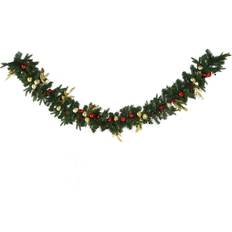 Homcom Bon Noel 9ft Garland Christmas Tree Ornament