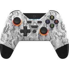 Built-in Battery Game Controllers Gioteck WX4+ Wireless RGB Controller - White Camo