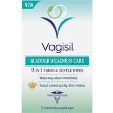 Vagisil Bladder Weakness 2in1 Fresh & Gentle Wipes - 12 Wipes