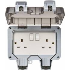 Zinc 2 Gang IP66 13A Socket