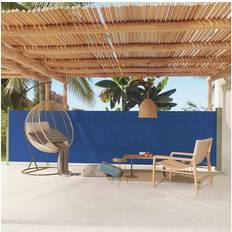 vidaXL blue, Patio Retractable Side Awning