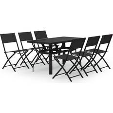 vidaXL 3102924 Patio Dining Set, 1 Table incl. 6 Chairs