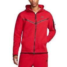 Nike Tech Fleece Full-Zip Hoodie - Gym Red/Black