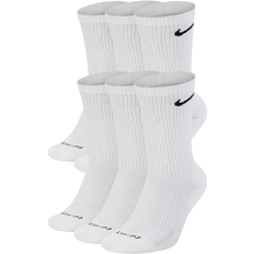 Nike Everyday Plus Cushioned Training Crew Socks 6-pack - White/Black