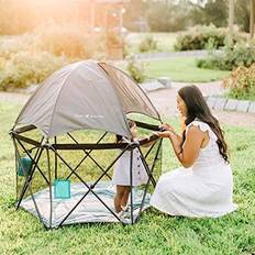 Baby Delight Go With Me Eclipse Portable Playard In Teal/grey grey Playard