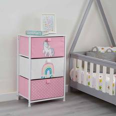 3 drawer storage unit Liberty House Toys Kids Chest of Drawers, Fabric 3 Drawer Unicorn Unit