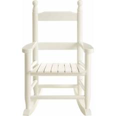 Premier Housewares Kids White Rocking Chair Made From Solid Hardwood/ For Children/ Traditional Design/