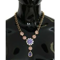 Dolce & Gabbana Brass Crystal Pearl Pendants