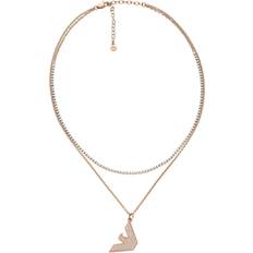 Emporio Armani Pendant Necklace - Rose Gold/Transparent