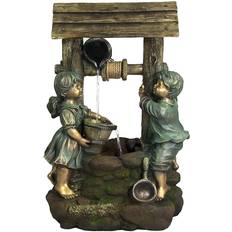 Sunnydaze Decor 39 in. Children at the Well