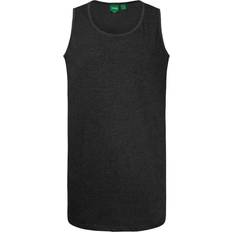 Duke Mens Fabio-2 Muscle Vest (Charcoal)