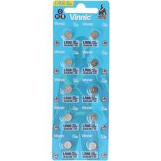 10 X VINNIC 377 LR66 Batteries Alkaline 1.55V Watch Battery AG4 L626F LR66 117 (PACK OF 10