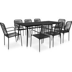 vidaXL 3058280 Patio Dining Set, 1 Table incl. 8 Chairs