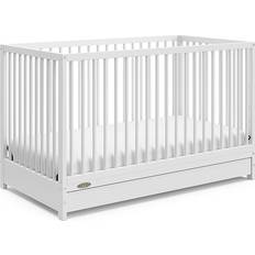 Graco Teddi 5-In-1 Convertible Crib With Drawer In White