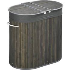 Bathroom Accessories Homcom 100L Bamboo Basket