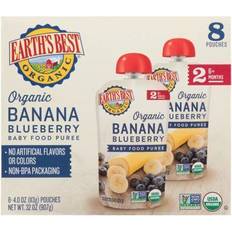 Earth's Best Organic Baby Food Puree Stage 2 Blueberry Banana 4 oz Each Pack of 8