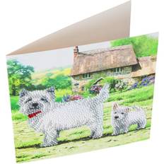 Aucune Crystal Art Westie 18 x 18cm Card CCK-A52 10243CB