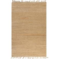 Fringes Carpets vidaXL Hand-Woven Jute Beige, Natural