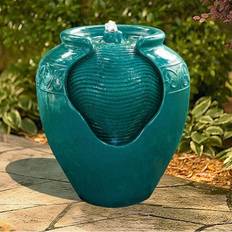 Green Garden Decorations Teamson Home Water Fountain Indoor Conservatory Garden