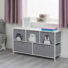 Liberty House Toys Kids 5 Drawer Arctic Storage Chest Unit